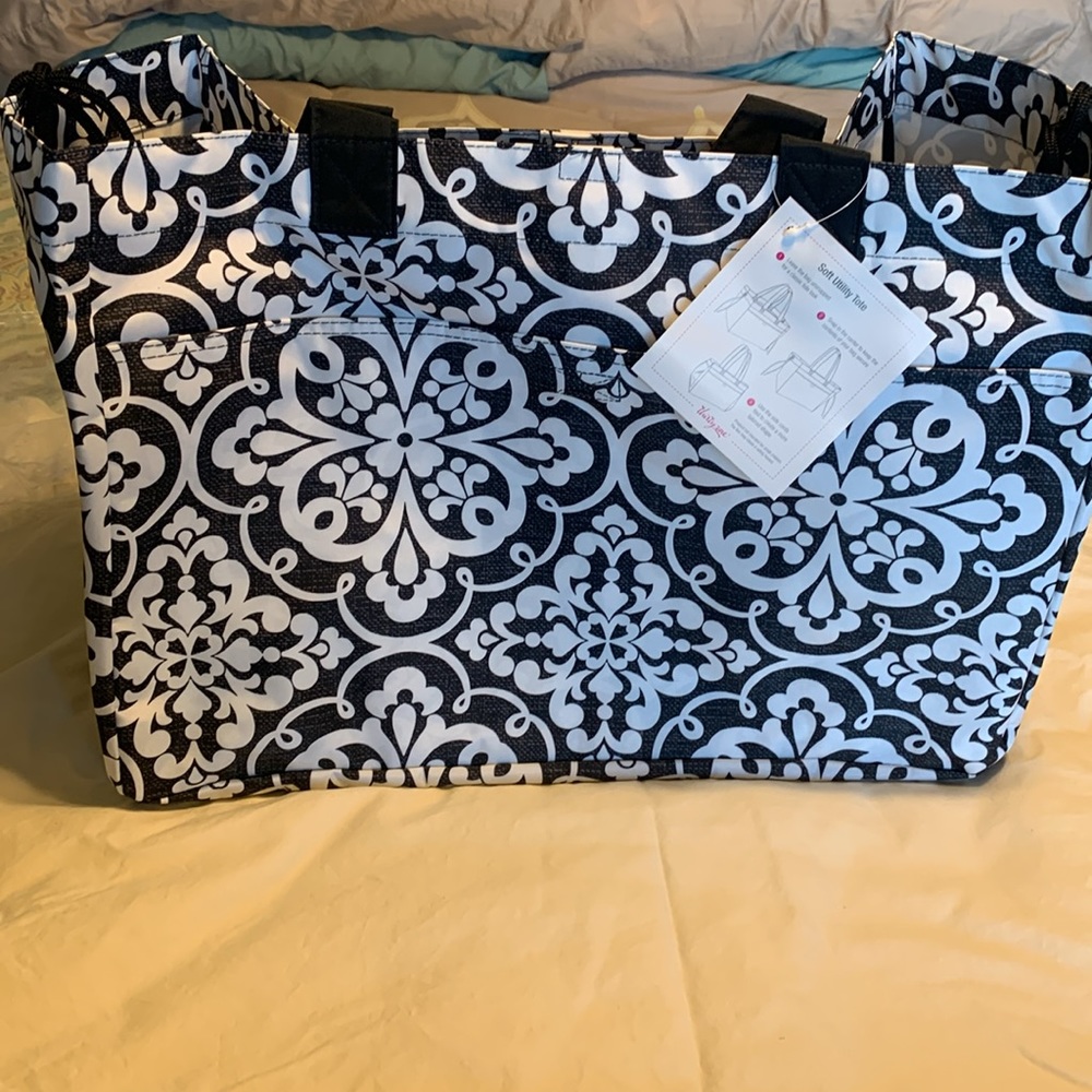 New in Bag Soft Utility Tote by Thirty-one in the Medallion Medley Print